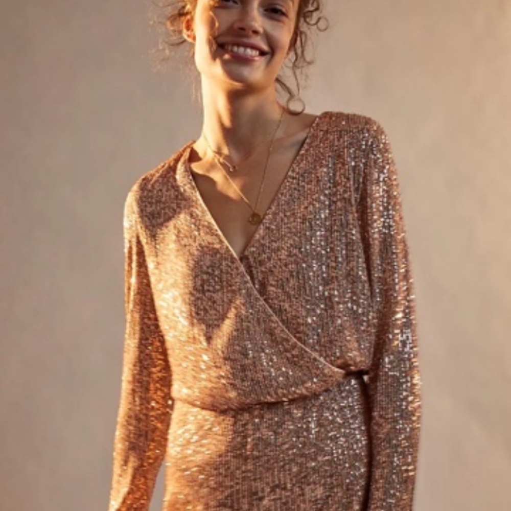 Rose pink sequined romper